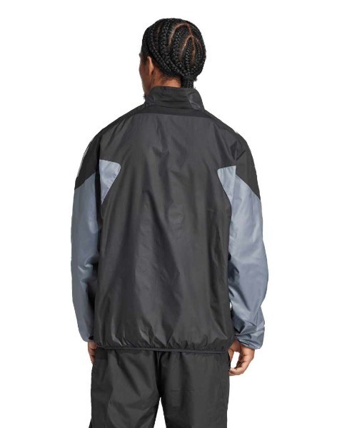 adidas（アディダス）の「アディダス adidas ウインドジャケット（ジャージ・メンズ・ネイビー/ブラック×グレー・M/S/L/LL/3L）」の9枚目の写真