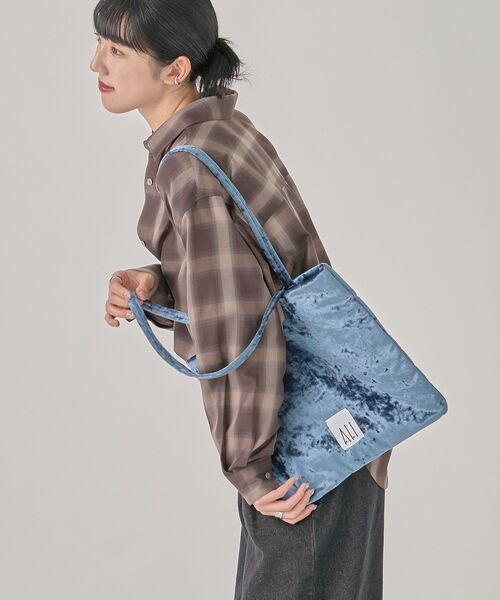 AMERICAN HOLIC(アメリカンホリック)の「【ホリホリ】スクエアトートバッグ(トートバッグ・レディース・レオパード/チャコールグレー/ピンク/ゴールド/ブラック/シルバー/ブルー・FREE)」の3枚目の写真