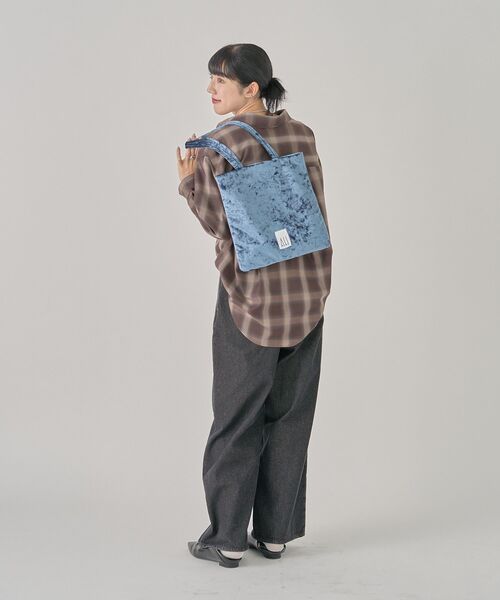 AMERICAN HOLIC(アメリカンホリック)の「【ホリホリ】スクエアトートバッグ(トートバッグ・レディース・レオパード/チャコールグレー/ピンク/ゴールド/ブラック/シルバー/ブルー・FREE)」の13枚目の写真