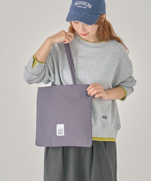 AMERICAN HOLIC(アメリカンホリック)の「【ホリホリ】スクエアトートバッグ(トートバッグ・レディース・レオパード/チャコールグレー/ピンク/ゴールド/ブラック/シルバー/ブルー・FREE)」の18枚目の写真
