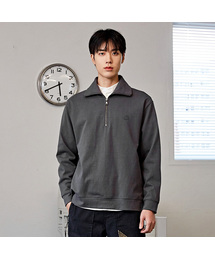 コットン8号 ハーフジップ カラーTシャツ CTS23WKPOA43