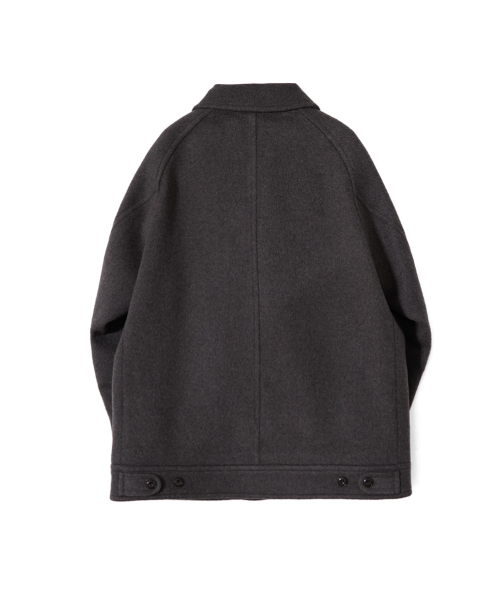 HORLISUN(ホーリーサン)の「メープル ラグラン ウールショートコート スペインオリーブ(ダッフルコート・メンズ・その他・SMALL/MEDIUM/LARGE)」の2枚目の写真