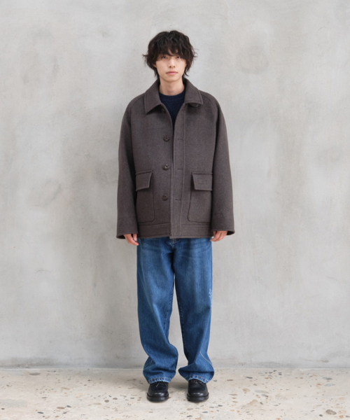 HORLISUN(ホーリーサン)の「メープル ラグラン ウールショートコート スペインオリーブ(ダッフルコート・メンズ・その他・SMALL/MEDIUM/LARGE)」の6枚目の写真