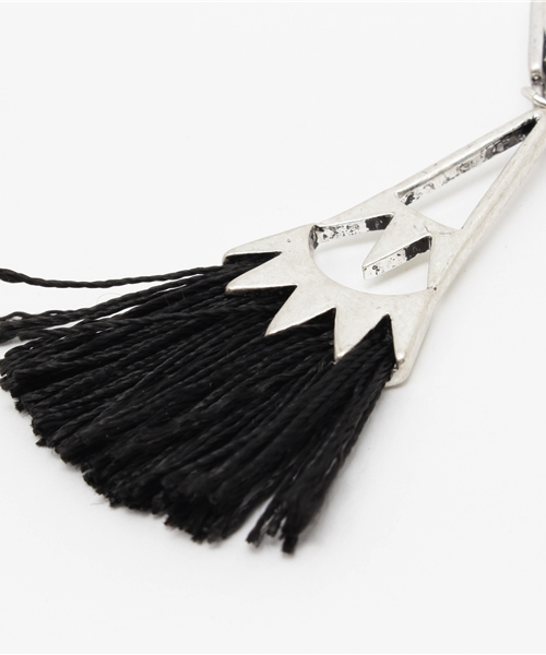 MOUSSY（マウジー）の「SUNSHINE FRINGE EARRING（ピアス（両耳用）・レディース・ブルー/レッド/ブラック・FREE）」の5枚目の写真