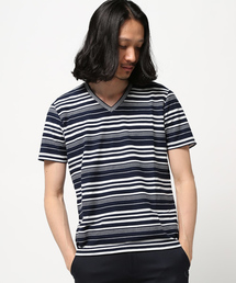 MEN'S BIGI | ロープボーダーＴシャツ/JAPAN MADE(Tシャツ/カットソー)
