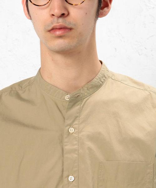 green label relaxing（グリーンレーベルリラクシング）の「KC SPM TY/W BIG/BAND S/S シャツ◆（シャツ/ブラウス・メンズ・ホワイト/ベージュ・SMALL/MEDIUM/LARGE）」の11枚目の写真