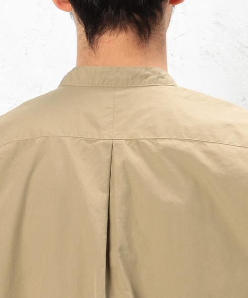 green label relaxing（グリーンレーベルリラクシング）の「KC SPM TY/W BIG/BAND S/S シャツ◆（シャツ/ブラウス・メンズ・ホワイト/ベージュ・SMALL/MEDIUM/LARGE）」の8枚目の写真