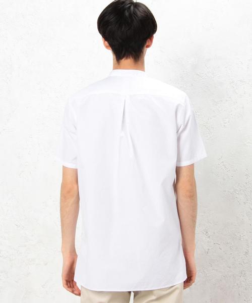 green label relaxing（グリーンレーベルリラクシング）の「KC SPM TY/W BIG/BAND S/S シャツ◆（シャツ/ブラウス・メンズ・ホワイト/ベージュ・SMALL/MEDIUM/LARGE）」の4枚目の写真