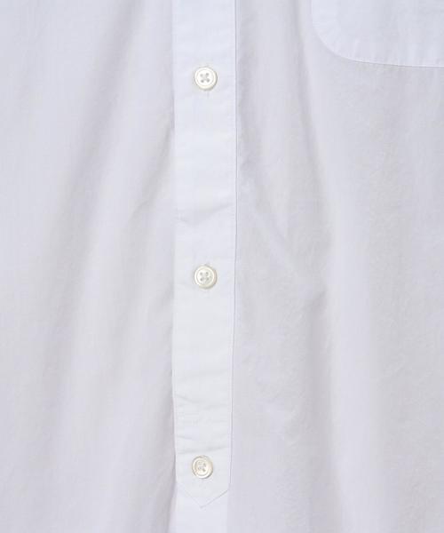 green label relaxing（グリーンレーベルリラクシング）の「KC SPM TY/W BIG/BAND S/S シャツ◆（シャツ/ブラウス・メンズ・ホワイト/ベージュ・SMALL/MEDIUM/LARGE）」の5枚目の写真