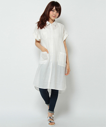 LBC | リネンシャツワンピース              (シャツワンピース)