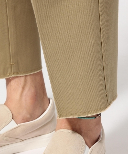 Dickies（ディッキーズ）の「＜Dickies/ディッキーズ＞別注カットオフタックアンクルパンツ/728794（その他パンツ・メンズ・ベージュ/ブラック・MEDIUM/LARGE）」の5枚目の写真