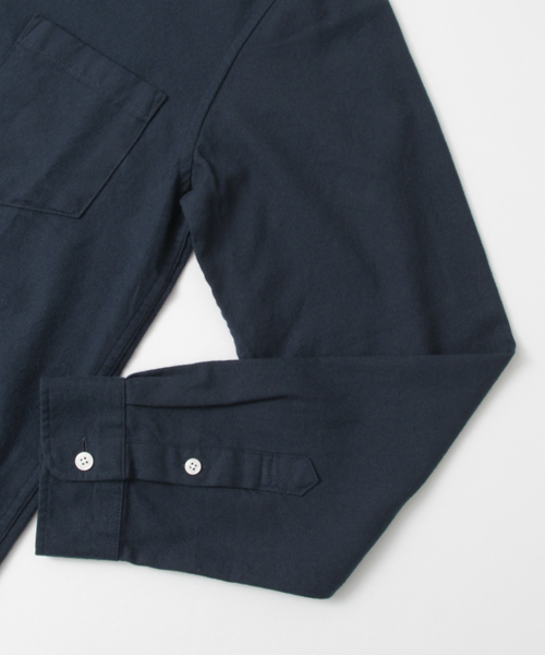 SENSE OF PLACE by URBAN RESEARCH（センスオブプレイスバイアーバンリサーチ）の「ソフトタッチフランネルシャツ(無地)（シャツ/ブラウス・メンズ・ネイビー/ブラック/ホワイト/ベージュ・SMALL/LARGE/MEDIUM）」の12枚目の写真