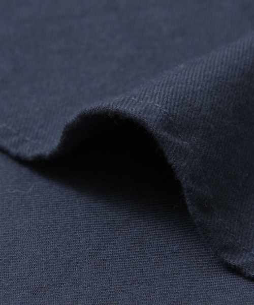 SENSE OF PLACE by URBAN RESEARCH（センスオブプレイスバイアーバンリサーチ）の「ソフトタッチフランネルシャツ(無地)（シャツ/ブラウス・メンズ・ネイビー/ブラック/ホワイト/ベージュ・SMALL/LARGE/MEDIUM）」の6枚目の写真