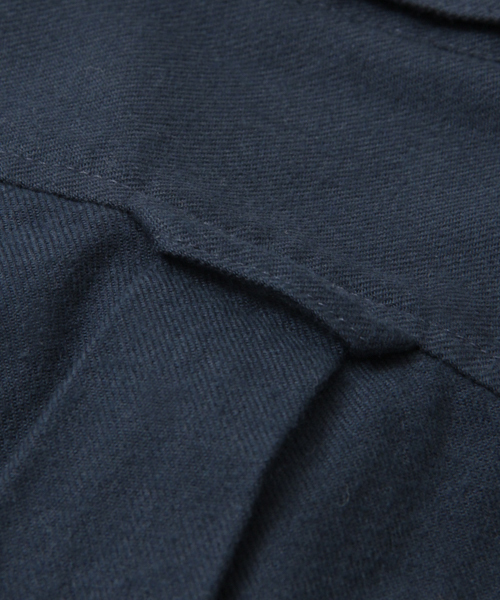 SENSE OF PLACE by URBAN RESEARCH（センスオブプレイスバイアーバンリサーチ）の「ソフトタッチフランネルシャツ(無地)（シャツ/ブラウス・メンズ・ネイビー/ブラック/ホワイト/ベージュ・SMALL/LARGE/MEDIUM）」の8枚目の写真