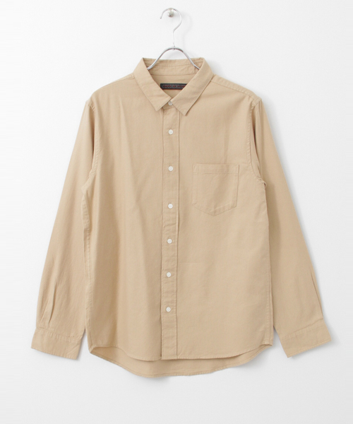 SENSE OF PLACE by URBAN RESEARCH（センスオブプレイスバイアーバンリサーチ）の「ソフトタッチフランネルシャツ(無地)（シャツ/ブラウス・メンズ・ネイビー/ブラック/ホワイト/ベージュ・SMALL/LARGE/MEDIUM）」の21枚目の写真