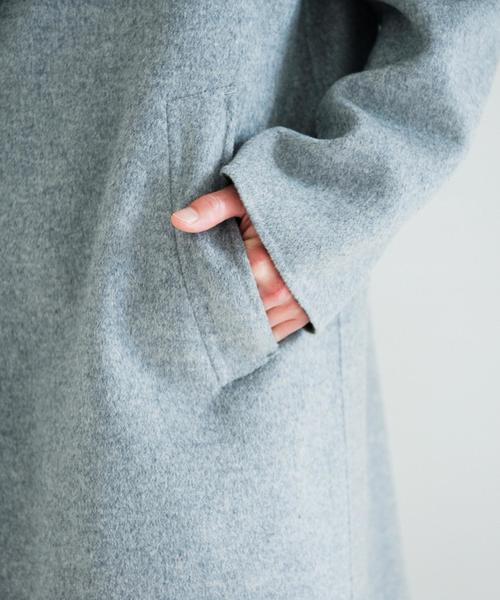 green label relaxing（グリーンレーベルリラクシング）の「KC W-FACE SHAWL チェスターコート◆（チェスターコート・メンズ・ライトグレー/ネイビー・SMALL/MEDIUM/LARGE）」の13枚目の写真