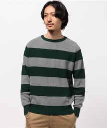 Denime | 片畦ボーダーニット(ニット/セーター)