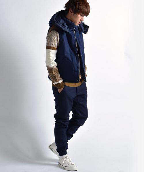 SHIPS GENERAL SUPPLY(シップスジェネラルサプライ)の「SHIPS GENERAL SUPPLY: ウール ジョガーパンツ■(その他パンツ・メンズ・ネイビー/チャコールグレー・MEDIUM/SMALL/LARGE/X-LARGE)」の7枚目の写真