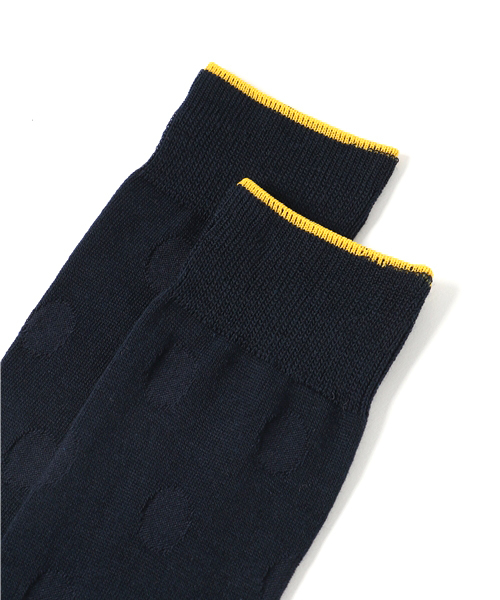 COMME CA ISM(コムサイズム)の「汎用性の高いリンクスドットソックス(ソックス/靴下・メンズ・ネイビー/ブラック・FREE)」の5枚目の写真
