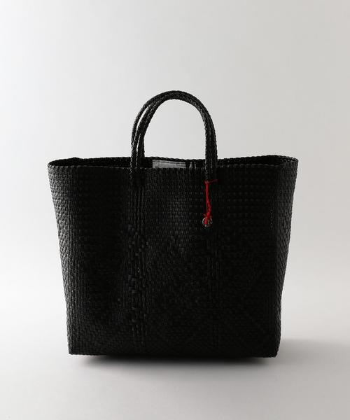 OJO DE MEX（オホデメックス）の「＜OJO DE MEX＞MEXICO KAGO BAG M/ﾄｰﾄﾊﾞｯｸﾞ（かごバッグ・レディース・ゴールド/ブラック・FREE）」の2枚目の写真