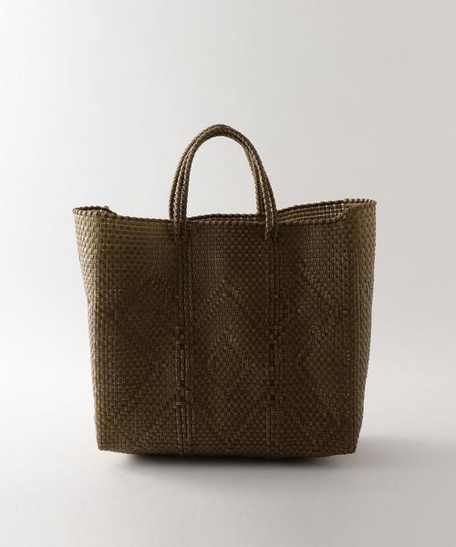 OJO DE MEX（オホデメックス）の「＜OJO DE MEX＞MEXICO KAGO BAG M/ﾄｰﾄﾊﾞｯｸﾞ（かごバッグ・レディース・ゴールド/ブラック・FREE）」の4枚目の写真