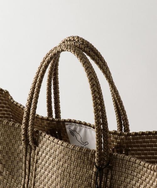 OJO DE MEX（オホデメックス）の「＜OJO DE MEX＞MEXICO KAGO BAG M/ﾄｰﾄﾊﾞｯｸﾞ（かごバッグ・レディース・ゴールド/ブラック・FREE）」の5枚目の写真