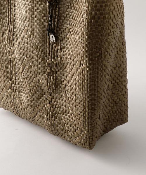 OJO DE MEX（オホデメックス）の「＜OJO DE MEX＞MEXICO KAGO BAG M/ﾄｰﾄﾊﾞｯｸﾞ（かごバッグ・レディース・ゴールド/ブラック・FREE）」の7枚目の写真