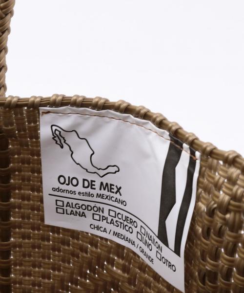 OJO DE MEX（オホデメックス）の「＜OJO DE MEX＞MEXICO KAGO BAG M/ﾄｰﾄﾊﾞｯｸﾞ（かごバッグ・レディース・ゴールド/ブラック・FREE）」の8枚目の写真