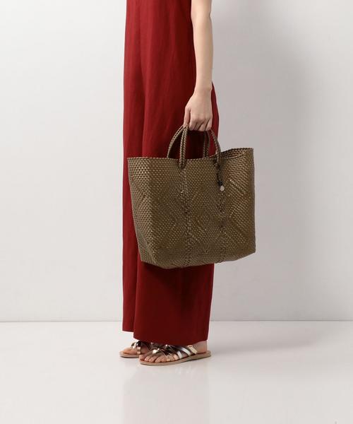 OJO DE MEX（オホデメックス）の「＜OJO DE MEX＞MEXICO KAGO BAG M/ﾄｰﾄﾊﾞｯｸﾞ（かごバッグ・レディース・ゴールド/ブラック・FREE）」の11枚目の写真