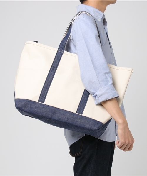 Denime(ドゥニーム)の「HEAVY CANVAS TOTE BAG/ヘビーキャンバストートバッグ(トートバッグ・メンズ・ホワイト系その他・FREE)」の8枚目の写真