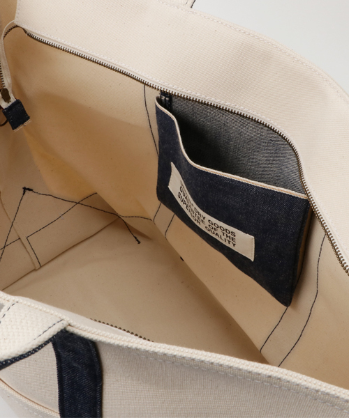Denime(ドゥニーム)の「HEAVY CANVAS TOTE BAG/ヘビーキャンバストートバッグ(トートバッグ・メンズ・ホワイト系その他・FREE)」の7枚目の写真