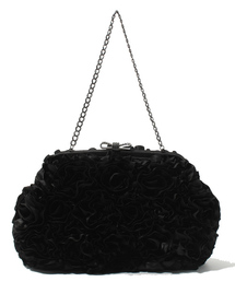 GRACE CONTINENTAL | サテンフラワーバック(クラッチバッグ)