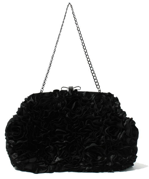 GRACE CONTINENTAL（グレースコンチネンタル）の「サテンフラワーバック（クラッチバッグ・レディース・ベージュ/グリーン/ブラック・フリー）」の9枚目の写真