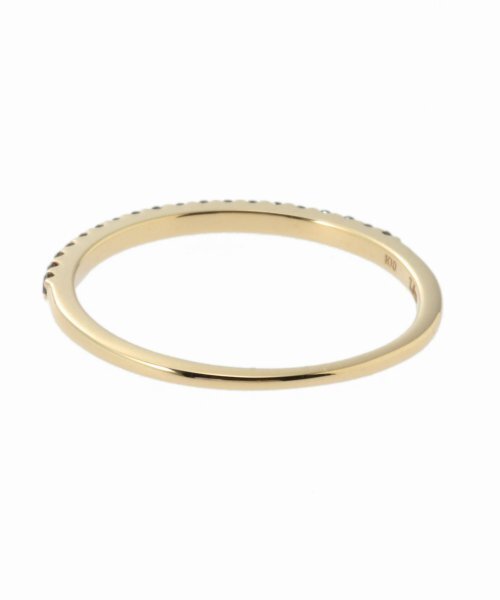 Spick & Span(スピックアンドスパン)の「ハーフエタニティーブラックダイヤリングK10(リング・レディース・ゴールド・13/7/FREE/11/15 )」の4枚目の写真