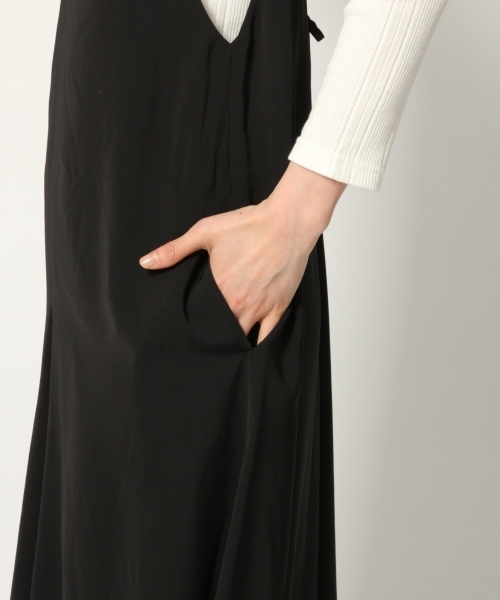 GLOBAL WORK（グローバルワーク）の「レースアップキャミサロペット/780239（サロペット/オーバーオール・レディース・カーキ/ブラック/ベージュ系その他3・LARGE/MEDIUM）」の10枚目の写真