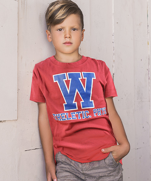 THE CASUAL（カジュアル）の「フロントプリント 半袖 Tシャツ キッズ（Tシャツ/カットソー・キッズ・F/M/P/A/B/S/D/T/R/N/C/Q/L/O/G/E/I/H/J/K・110/130/100/120/150/140/160）」の4枚目の写真