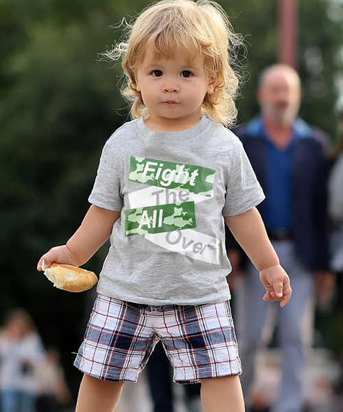 THE CASUAL（カジュアル）の「フロントプリント 半袖 Tシャツ キッズ（Tシャツ/カットソー・キッズ・F/M/P/A/B/S/D/T/R/N/C/Q/L/O/G/E/I/H/J/K・110/130/100/120/150/140/160）」の16枚目の写真