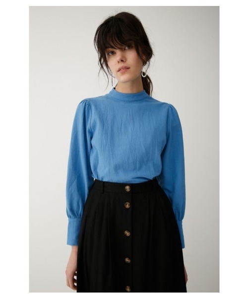 MOUSSY（マウジー）の「PUFF SLEEVE BLOUSE（Tシャツ/カットソー・レディース・ホワイト/ライトブルー/ブラック/ライトブラウン・FREE）」の4枚目の写真