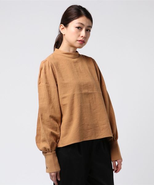 MOUSSY（マウジー）の「PUFF SLEEVE BLOUSE（Tシャツ/カットソー・レディース・ホワイト/ライトブルー/ブラック/ライトブラウン・FREE）」の7枚目の写真
