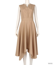 RANDA | アシメヘムフレアシャツワンピース(シャツワンピース)