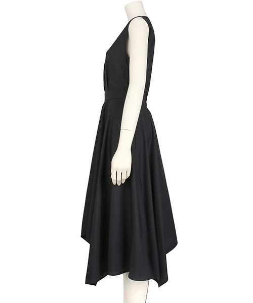 RANDA(ランダ)の「アシメヘムフレアシャツワンピース(シャツワンピース・レディース・ベージュ/ネイビー/グリーン/イエロー・1/0)」の7枚目の写真