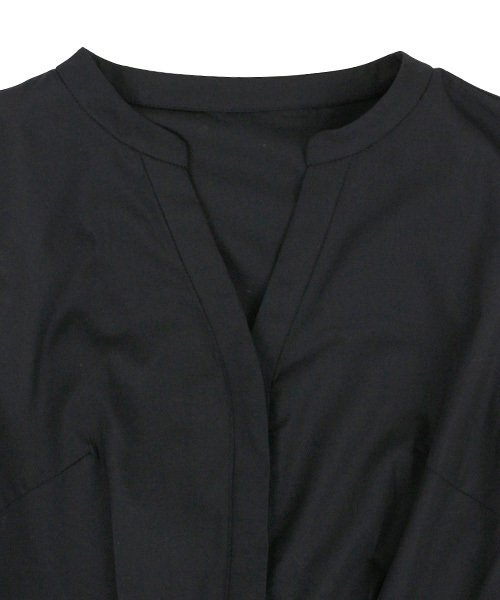 RANDA(ランダ)の「アシメヘムフレアシャツワンピース(シャツワンピース・レディース・ベージュ/ネイビー/グリーン/イエロー・1/0)」の11枚目の写真