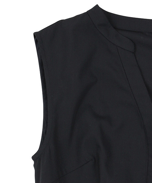 RANDA(ランダ)の「アシメヘムフレアシャツワンピース(シャツワンピース・レディース・ベージュ/ネイビー/グリーン/イエロー・1/0)」の5枚目の写真