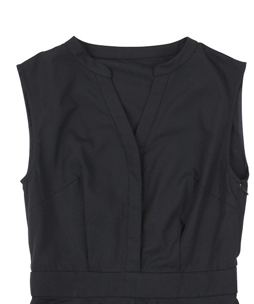 RANDA(ランダ)の「アシメヘムフレアシャツワンピース(シャツワンピース・レディース・ベージュ/ネイビー/グリーン/イエロー・1/0)」の12枚目の写真