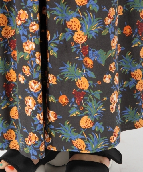 LOWRYS FARM（ローリーズファーム）の「レインスプーナー／マキシスカート　785282（スカート・レディース・ブラック/グリーン/レッド・FREE）」の9枚目の写真