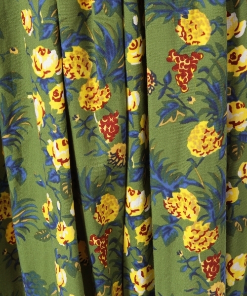 LOWRYS FARM（ローリーズファーム）の「レインスプーナー／マキシスカート　785282（スカート・レディース・ブラック/グリーン/レッド・FREE）」の6枚目の写真