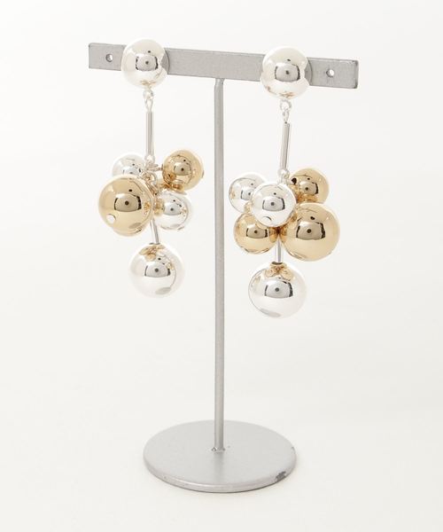 MAYGLOBE（メイグローブ）の「アクリルパール&ユラユラピアス　MP18580（ピアス（両耳用）・レディース・ゴールド/シルバー・FREE）」の2枚目の写真