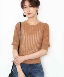 ADAM ET ROPE' | ウエストマークニットプリーツプルオーバー(ニット/セーター)