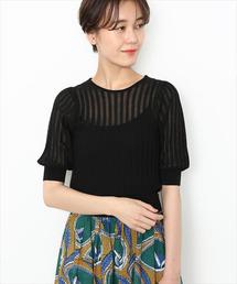 ADAM ET ROPE' | ウエストマークニットプリーツプルオーバー(ニット/セーター)