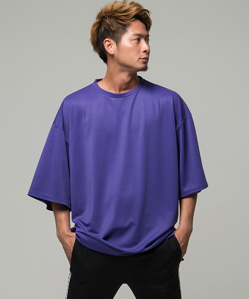 Vicci(ビッチ)の「『vicci/ヴィッチ』ビッグシルエットクルーネック5分袖Tシャツ(Tシャツ/カットソー・メンズ・ブラック/パープル/グレー/ミント/ワイン/テラコッタ・M/L)」の5枚目の写真
